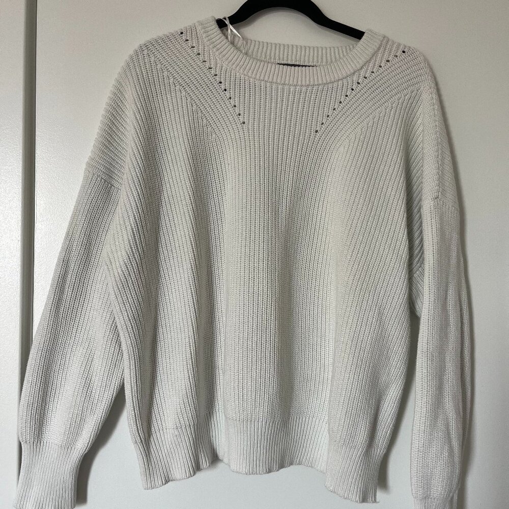 Primark Cotton Crew Neck Sweater with Neck Detail